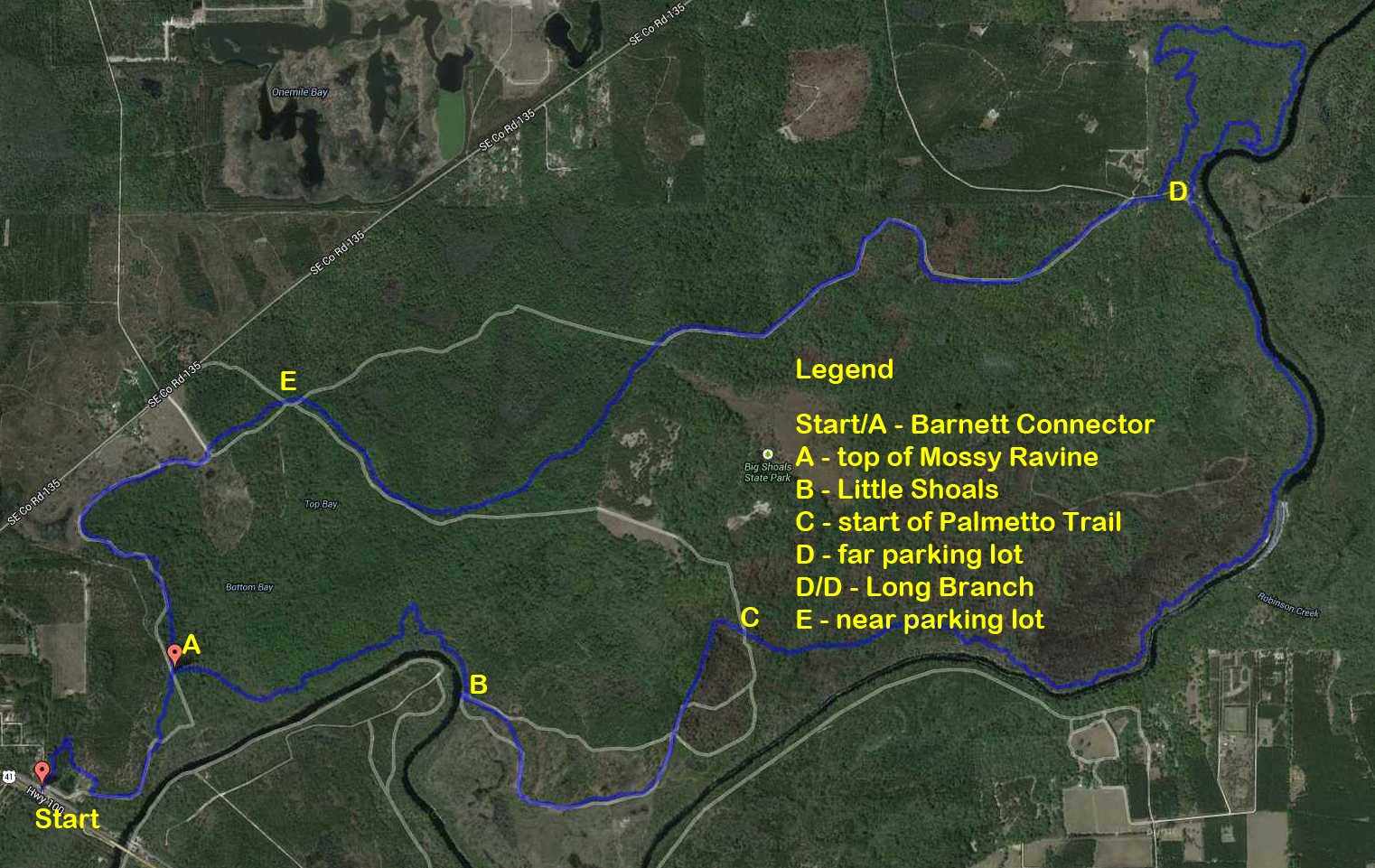 Big Shoals Map